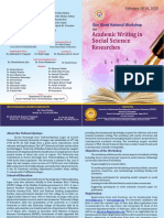 Academic Writing Workshop Brochure