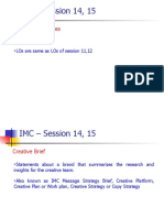 IMC - Session 14, 15