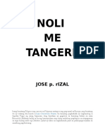 Noli Me Tangere Script
