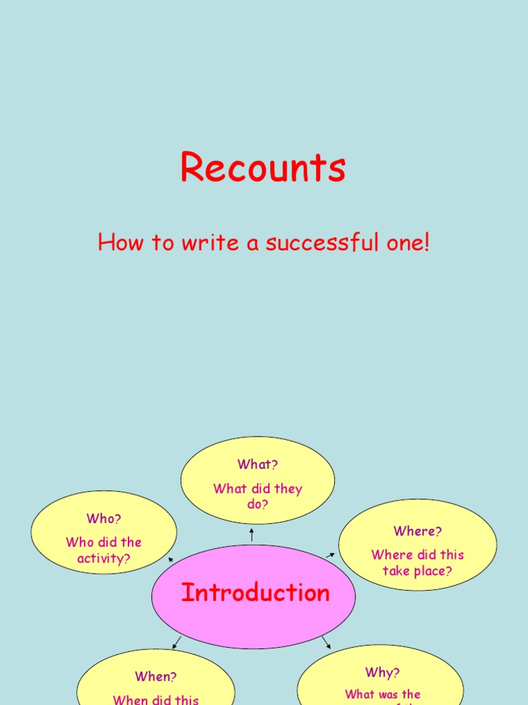 Recounts: How To Write A Successful One! | PDF | Career & Growth ...
