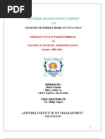 Analysis of Market Share of Coca Cola