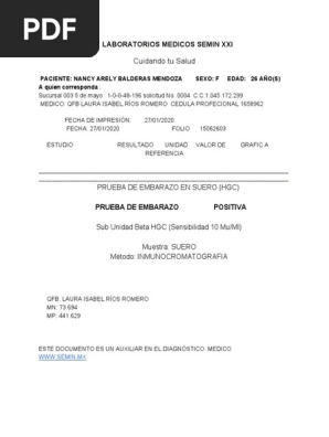 Prueba Embarazo PDF