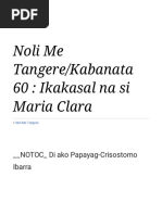 Noli Me Tangere Kabanata 59 at 60 | PDF