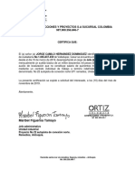 ORTIZ CONSTRUCCIONES Y PROYECTOS S (Jorge)