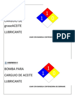 etiquetas bomba para aceite