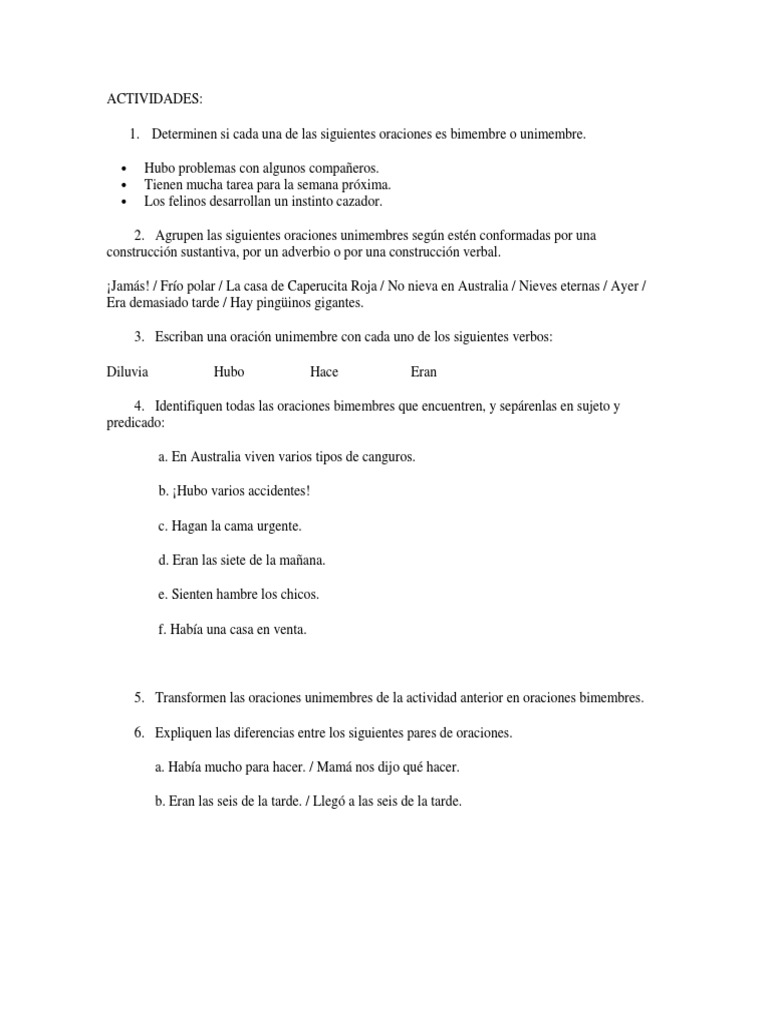 ACTIVIDADES | PDF | Artes del Lenguaje y Comunicación | Estudios de ...