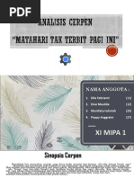 Analisis cerpen Matahari Tak Terbit Pagi Ini (XI MIPA 1).pptx