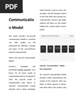 Communication Models