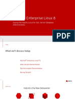 Webinar - Red Hat Enterprise Linux 8 Easing The Road To Linux For SQL Server DBAs