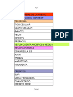 Lista de Convenios