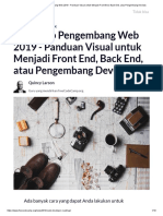 Roadmap Pengembang Web 2019 - Panduan Visual Untuk Menjadi Front End, Back End, Atau Pengembang DevOps PDF