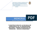 MEMORIA DESCRIPTIVA Postgrado