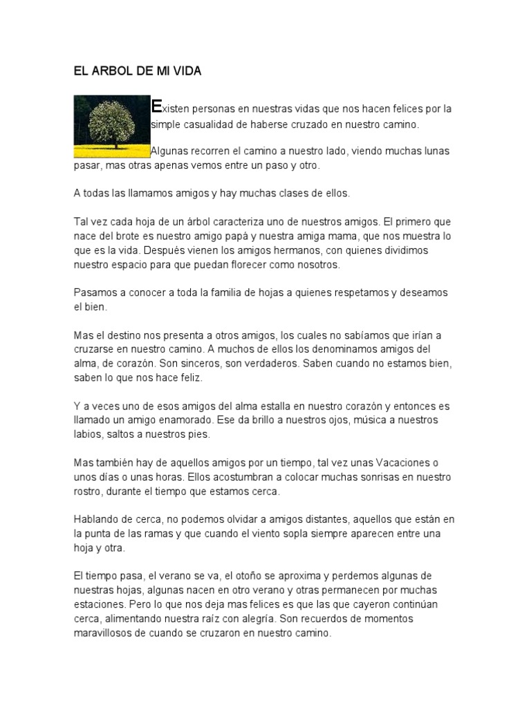 El Arbol de Mi Vida | PDF