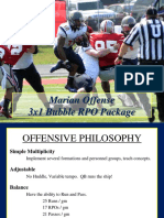 3x1 Bubble RPO Package - Andy Mitchel - Marian Univ