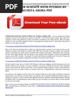 Computer Science With Python by Sumita Arora Class 11 Solutions | PDF ...