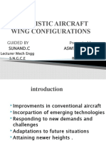 Futuristic Aircraft Wing Configurations Presentation