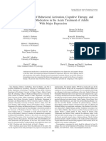 Dimidjian, S. Et - Al. - Randomized Trial of Behavioral Activation, Cognitive Therapy, and Antidepressant Medication in The Acute Treatment of Adults With Major Depression PDF