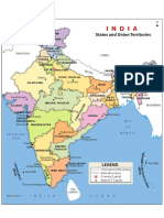 India States and Capital Colour PDF