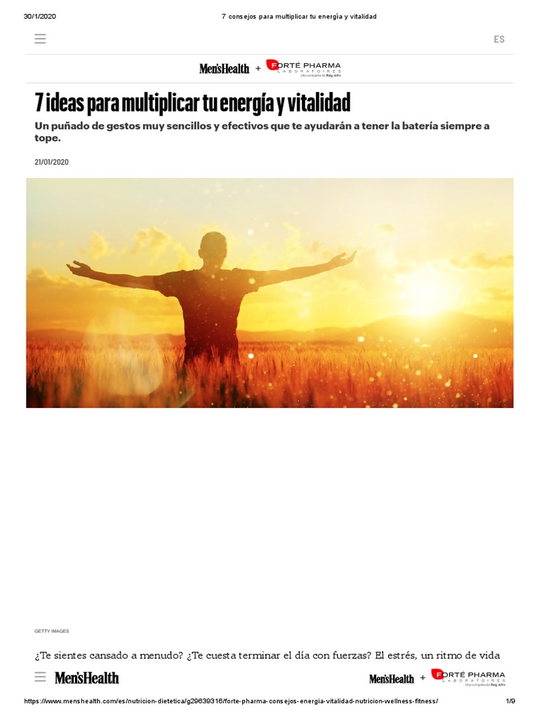 7 Consejos para Multiplicar Tu Energía y Vitalidad PDF Estrés