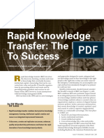 Rapid Knowledge Transfer