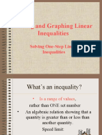 Solving and Graphing Linear Inequalities