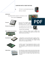 Parts of Computer & Their Functions
