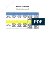 Horarios UAD 2019