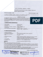 Certificado de Parametros Centro de Chiclayo