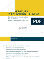 Temperatura y Expansión Térmica