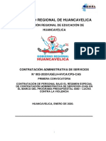 CONTRATACIÓN ADMINISTRATIVA DE SERVICIOS  N°002-2020/UGELH-HVCA/CPS-CAS