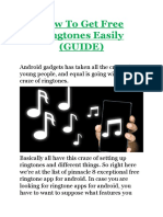 How To Get Free Ringtones Easily