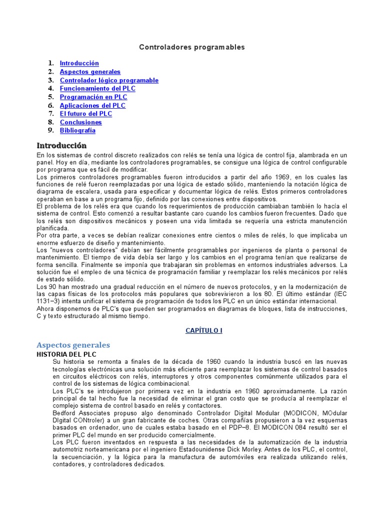 Libro Plc Pdf Controlador Lógico Programable Hardware De La