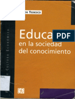 TEDESCO-Edcuar en La Sociedad Del Conocimiento