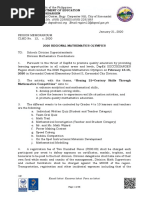 Region Memorandum CLMD 12 2020 Regional Mathematics Olympics