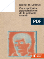 Concepciones Psicoanalíticas de La Psicosis Infantil - Michel H. Ledoux PDF