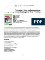 (NIIR) The Complete Technology Book On Electroplating, Phosphating Powder Coating and Metal Finishing