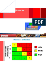 Tabla de Criticidad de Equipos