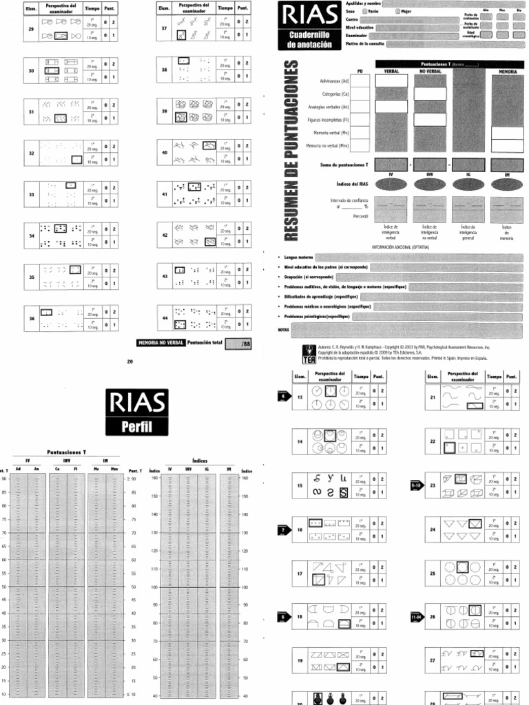 Cuadernillo Anotación RIAS | PDF
