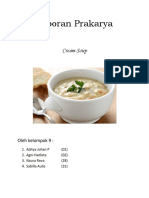 Laporan Prakarya Cream Soup