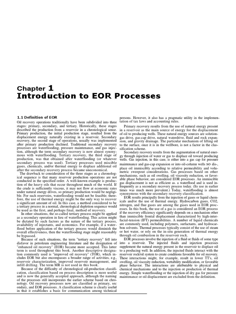 004 - Enhanced Oil Recovery Willhite Capitulo 1 | PDF | Enhanced Oil ...