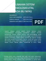 Perubahan Sistem Muskoloskeletal Pada Ibu Nifas