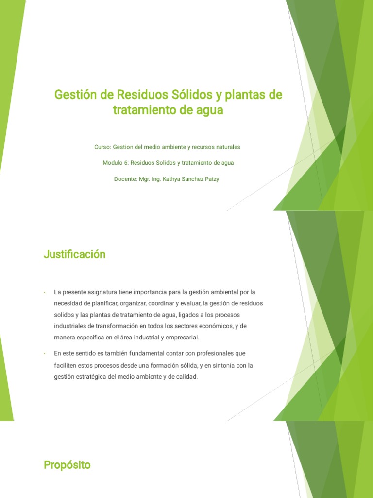 Gestión de Residuos y Tratamiento de Agua | PDF | Residuos | Naturaleza