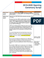 Opening Ceremony Script PDF