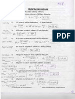 Molarity Molality Concentration Worksheets KEY