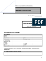 ANEXO III - Evaluacion Psicopedagogica - Documento