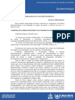 Epidemiologia, riscos e fatores de doenças