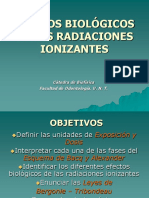 Clase N 27. EFECTOS BIOLOGICOS DE LAS RADIAC