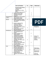 Check List Umum Baru