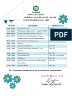 Jadwal Kegiatan Tpa 2019-2020