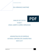 U3-AnalisisCostos-EMPRESA HERMANOS MARTINEZ